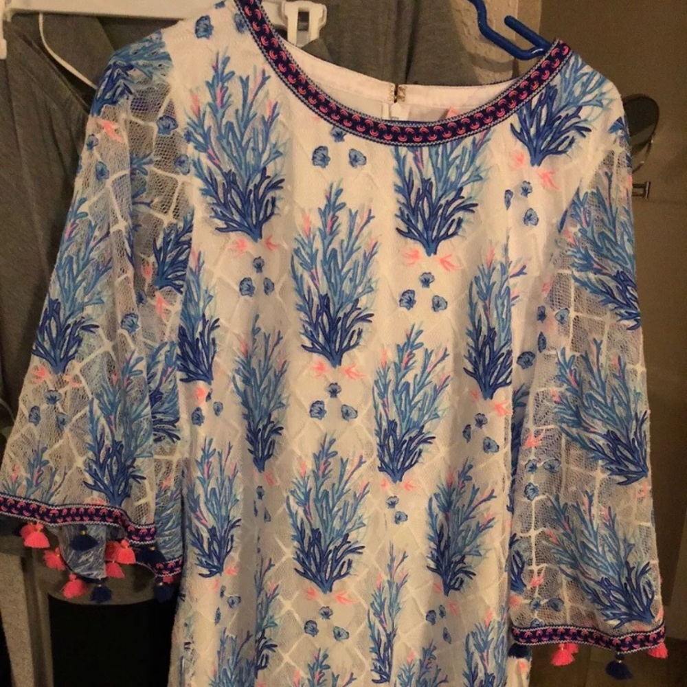 Lilly Pulitzer jackelin romper seaspray sz12 NWT